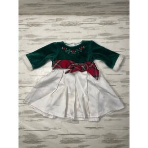 American Girl Bitty Baby Evergreen Holiday Dress Only 2007 Retired